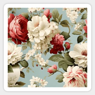 Shabby Chic Flowers Pattern 7 Sticker